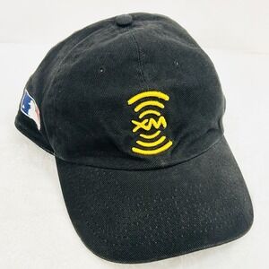 XM Radio MLB Logo Hat Cap Adjustable Strapback Black Sports Outdoors Casual
